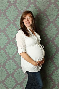 maternity photo in profile Photo credit Refuge Photography in Frisco, TX