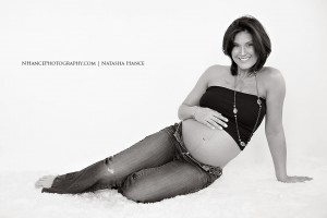 photo credit NHance Photography maternity portrait sidelying in jeans