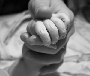 newborn hand
